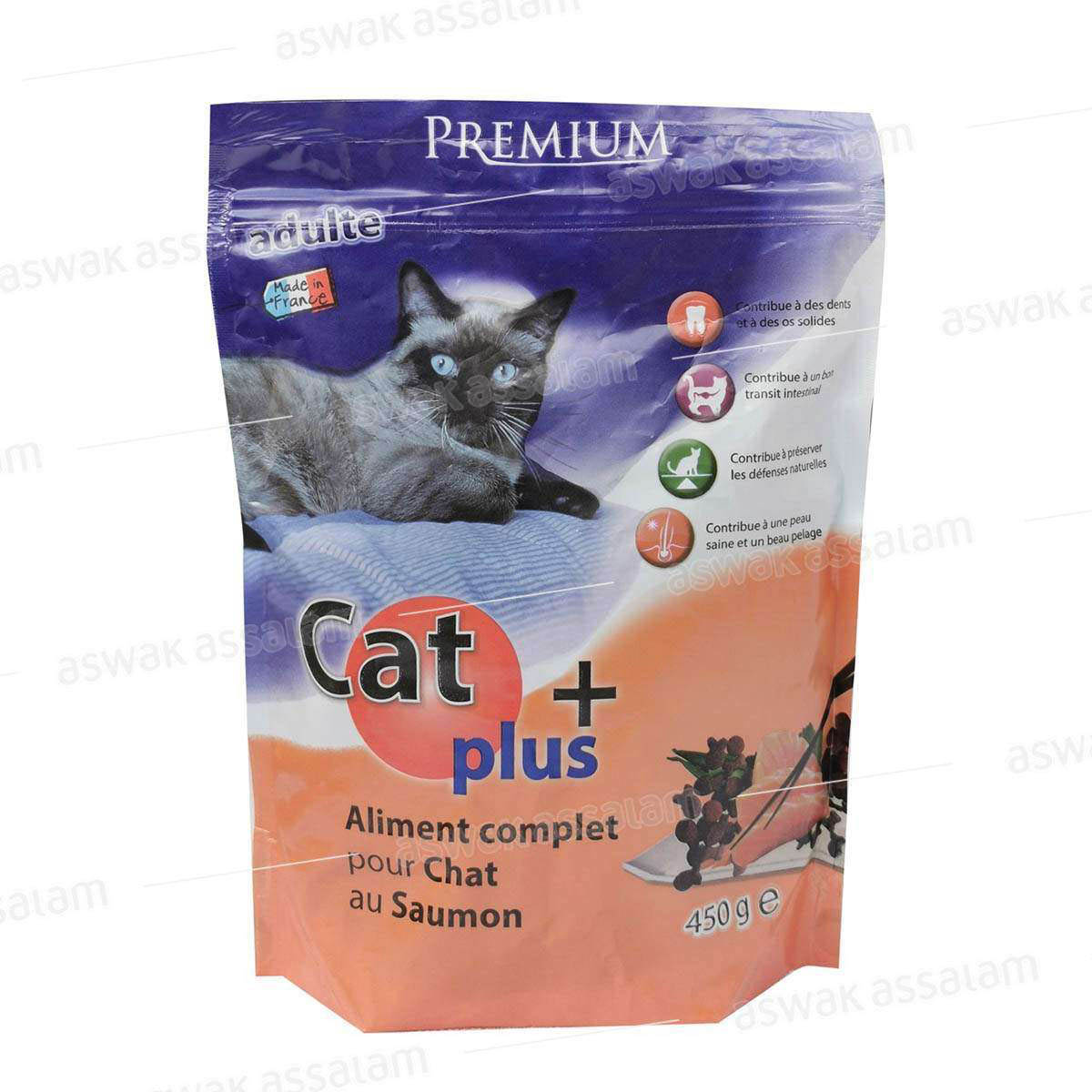 CROQUETTES SAUMON 450G CAT+ DOYPACK