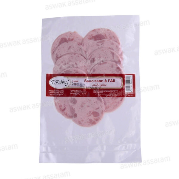 SAUCISSON CANARD ET DINDE A L'AIL 100G F.KABBAJ