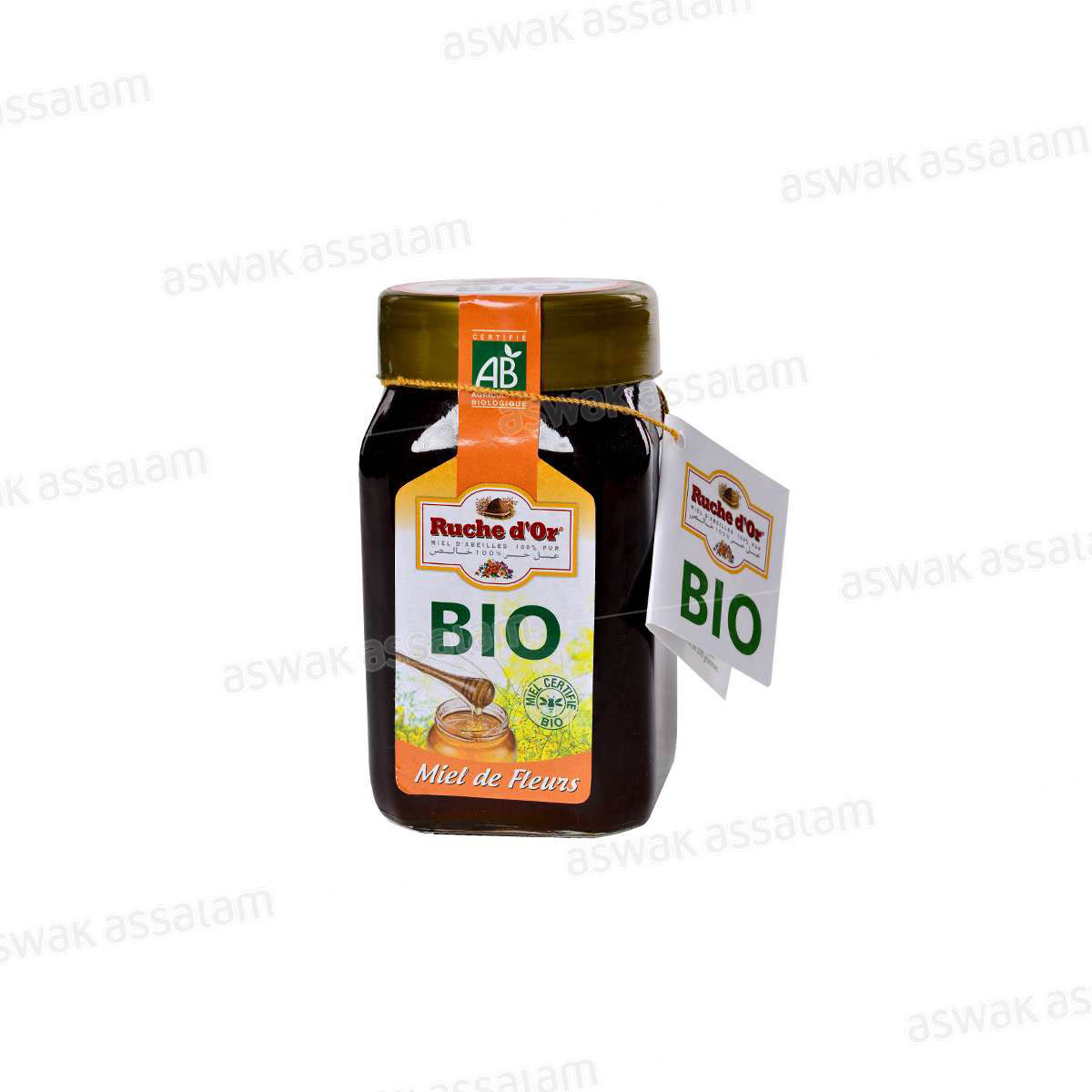 MIEL PUR BIO DE FLEURS 500G RUCHE D'OR