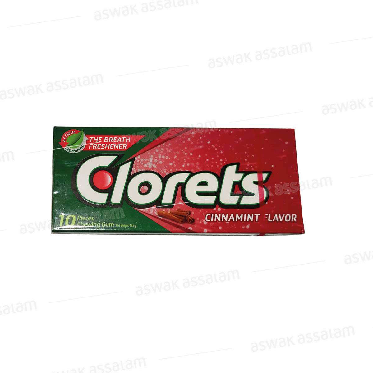 CHEWING-GUM CINNAMINT NEW 10 PIECES CLORETS