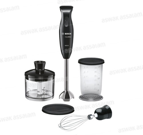 MIXEUR PLONGEANT 600W NOIR AVEC ACCESSOIRES MSM2650B BOSCH