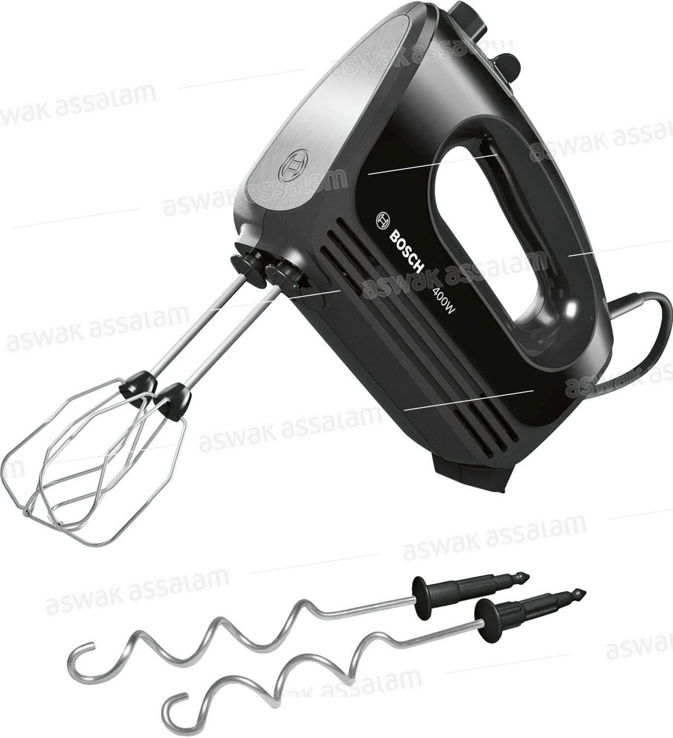 BATTEUR MFQ2420B 400W 4ACCESS NOIR BOSCH