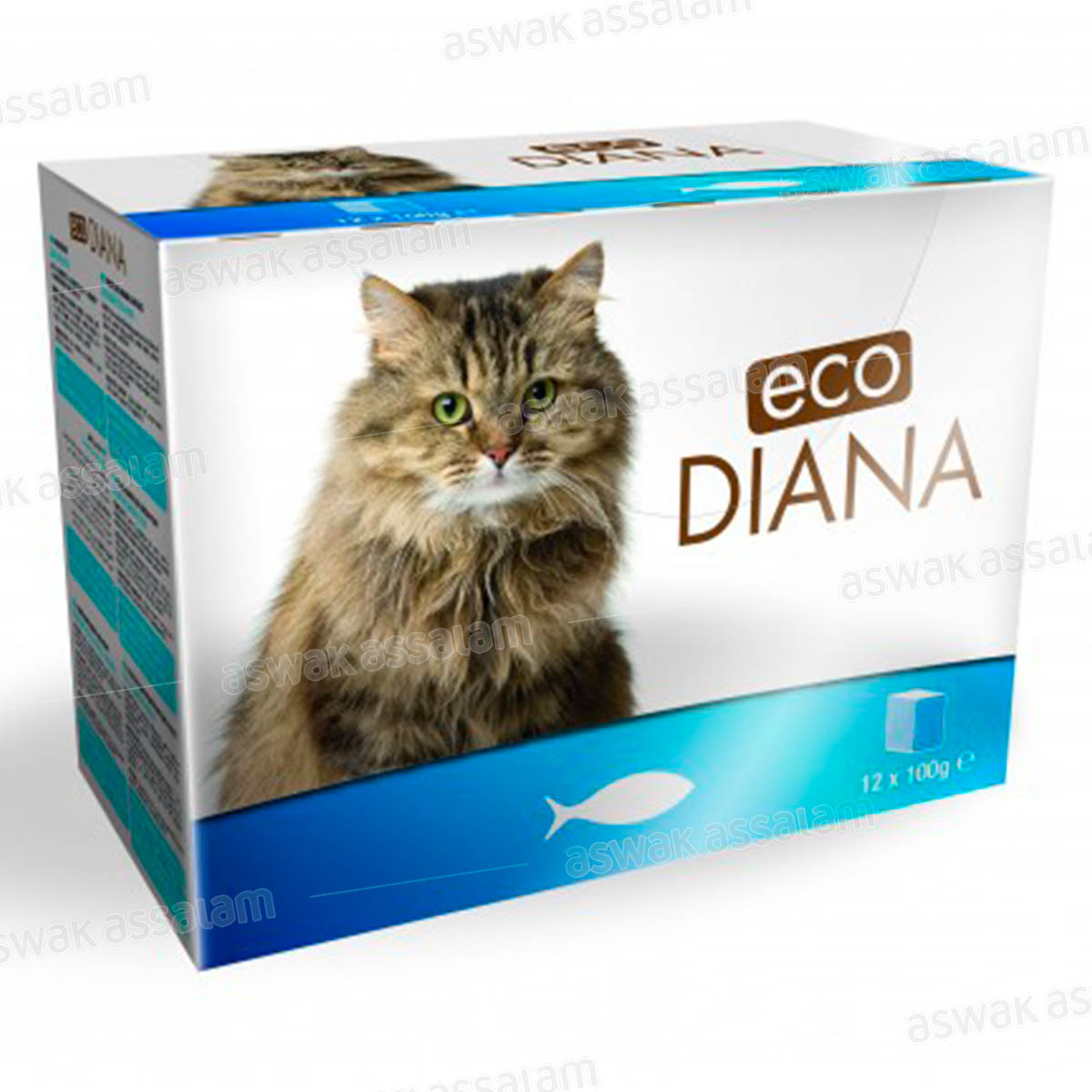 PATE DE POISSON EN BARQUETTE POUR CHAT 12*100G PACK ECO DIANA