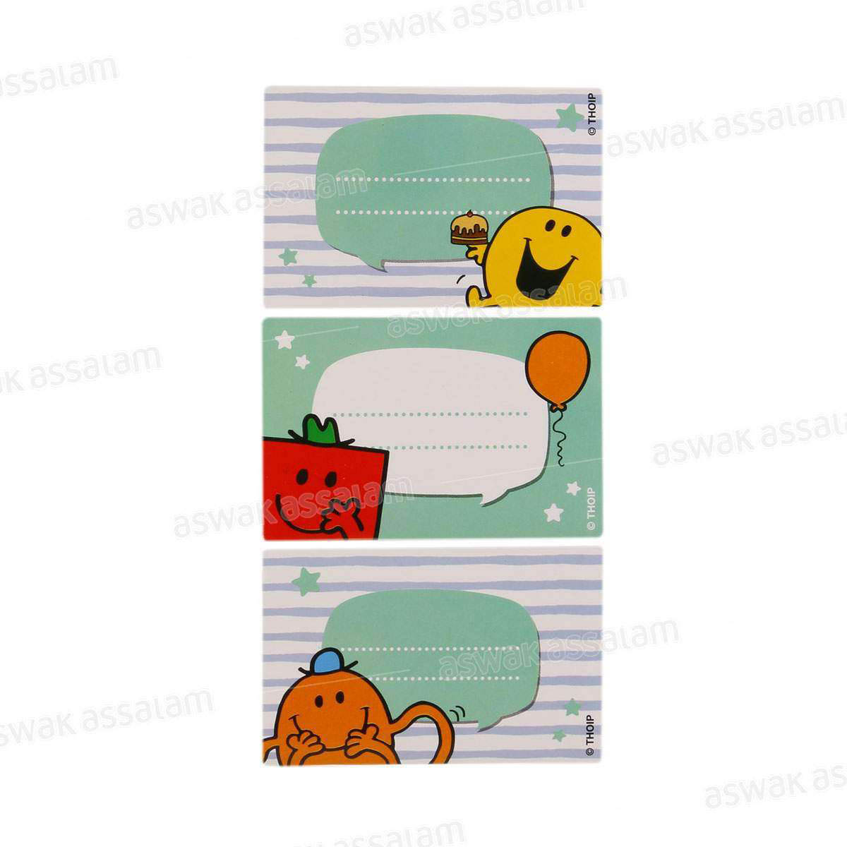 ETIQUETTE CADEAU ANNIVERSAIRE 6 UNITES POUR GARCON COLLECTION MONSIEUR MADAME