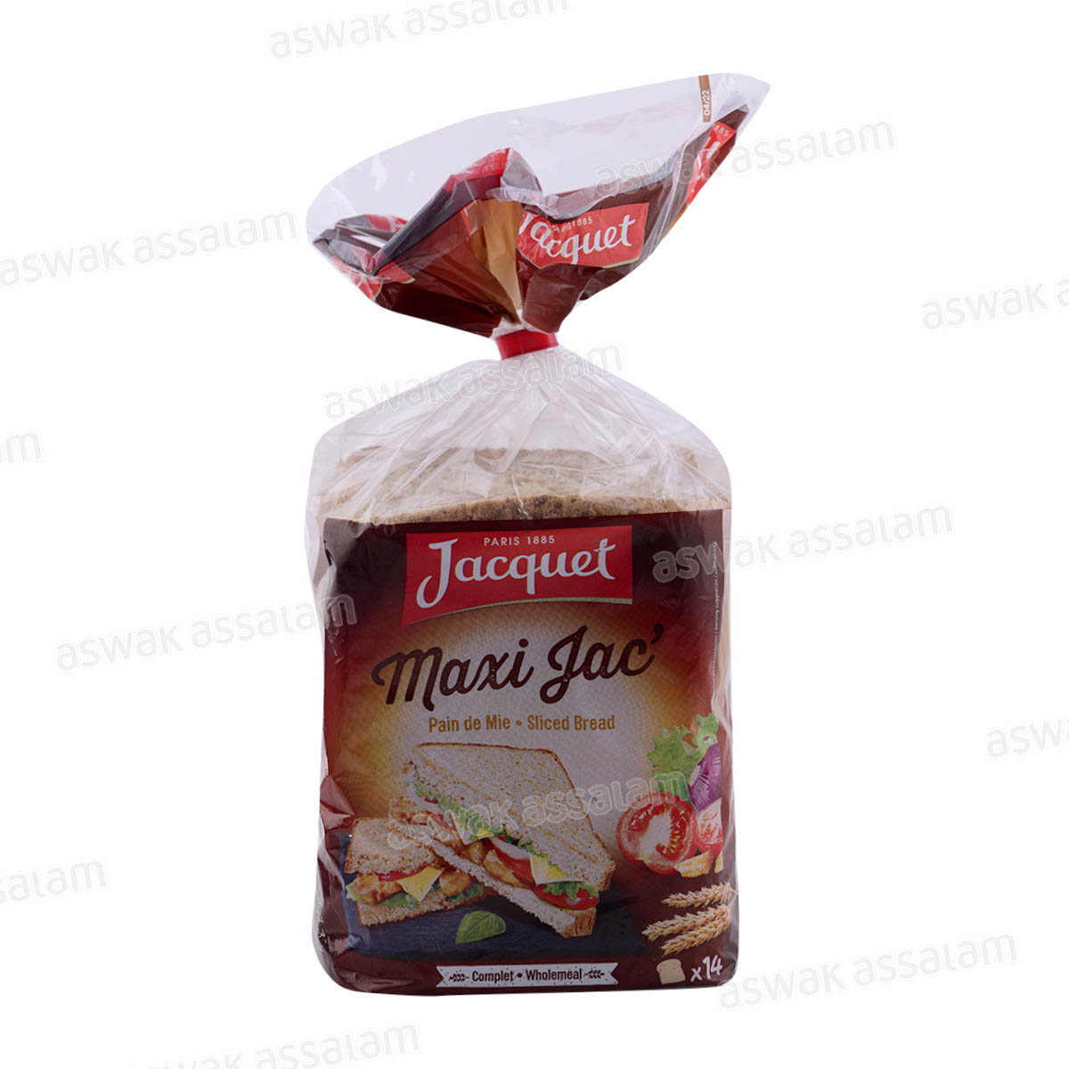 PAIN DE MIE BLE COMPLET 550G MAXI JAC' JACQUET