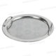PLATEAU INOX ROND AVEC ANSES 48CM