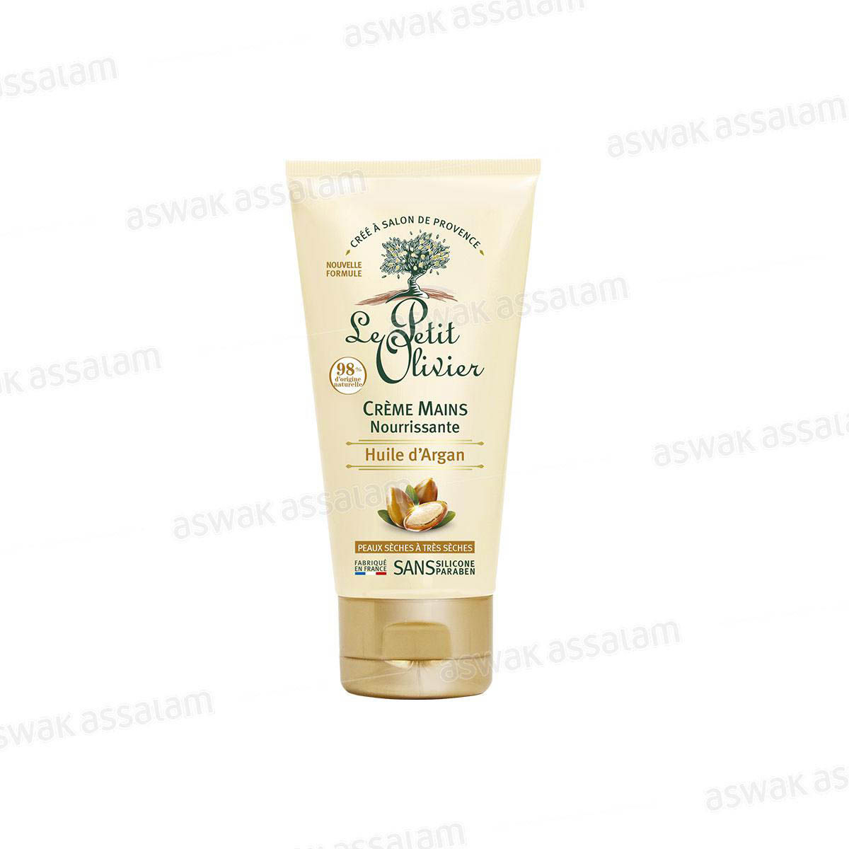 CREME MAINS NOURRISSANTE HUILE D'ARGAN 75ML LE PETIT OLIVIER
