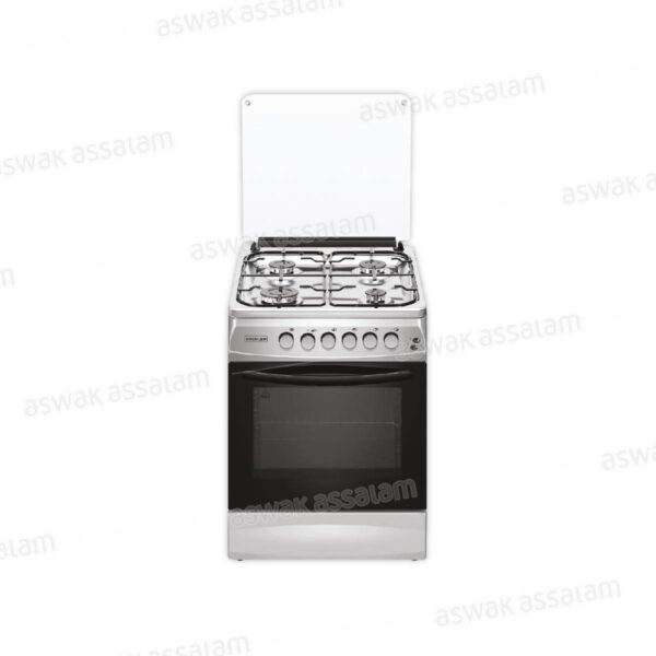 CUISINIERE 4 FEUX 50x60CM INOX DOUBLE GAZ CK5060-DGL-IN KROHLER