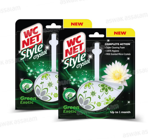 LOT DE 2 BLOCS CUVETTE CRYSTAL VERT WC NET (-50% SUR LE 2EME)
