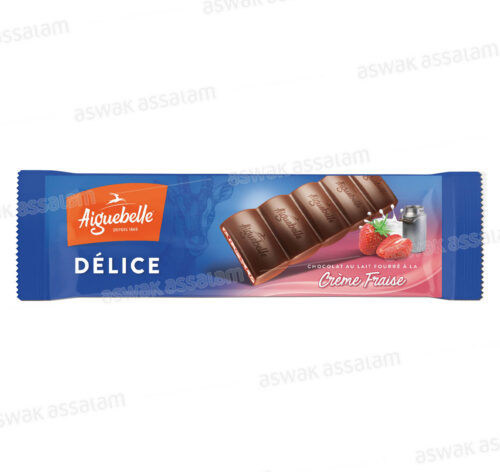 CHOCOLAT AU LAIT FOURRE A LA CREME FRAISE 36G DELICE AIGUEBELLE