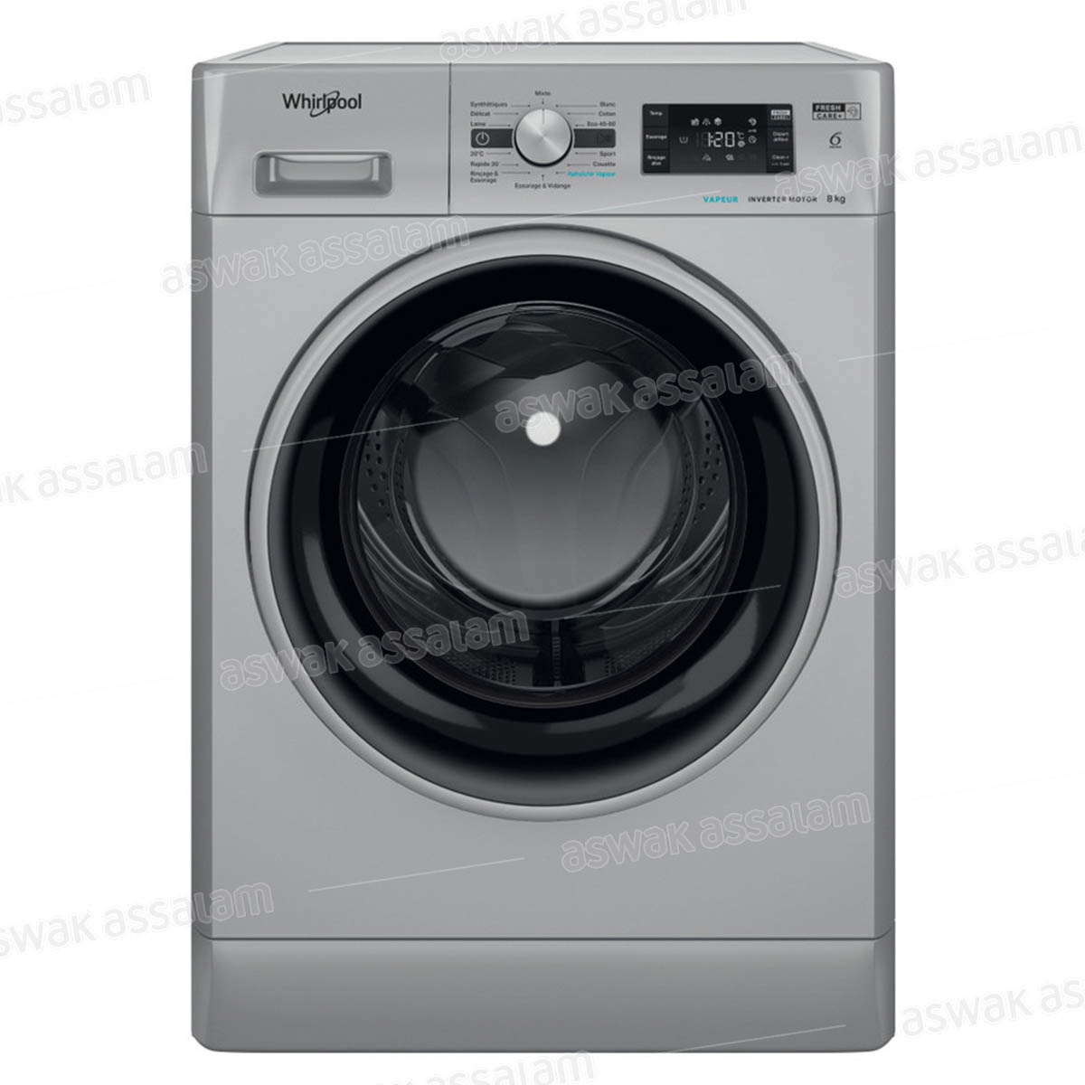 MACHINE A LAVER 8KG 1200T SILVER FFWB 8248 SBS WHIRLPOOL