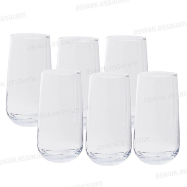 6 VERRES A EAU FORME HAUTE 480ML LAV