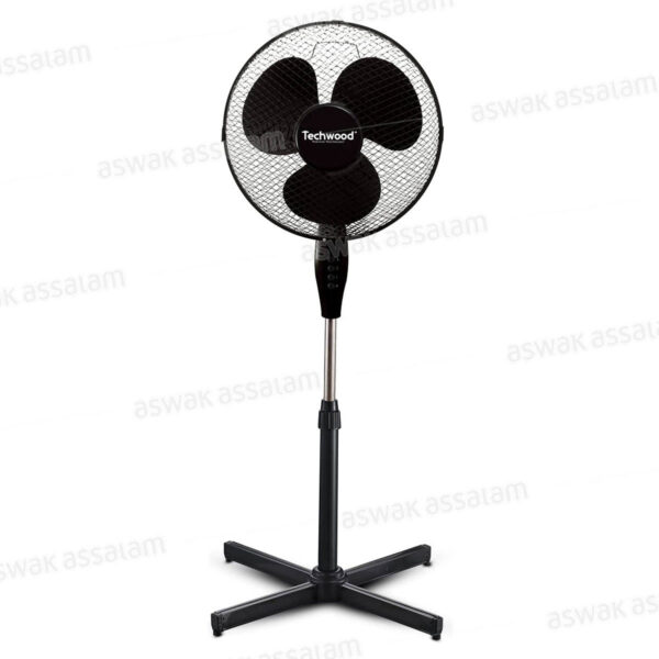 VENTILATEUR SUR PIED 40W 40CM NOIR TVE-439 TECHWOOD