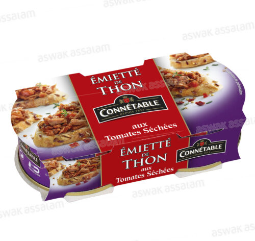 EMIETTE DE THON AUX TOMATES SECHEES 2*80G CONNETABLE