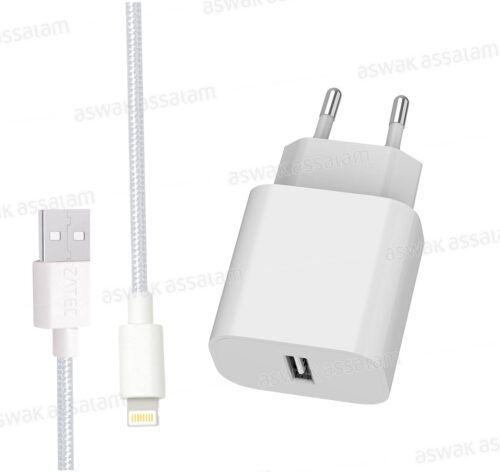 CHARGEUR POWER PLUS 27 + CABLE LIGHTNING ZATEC  
