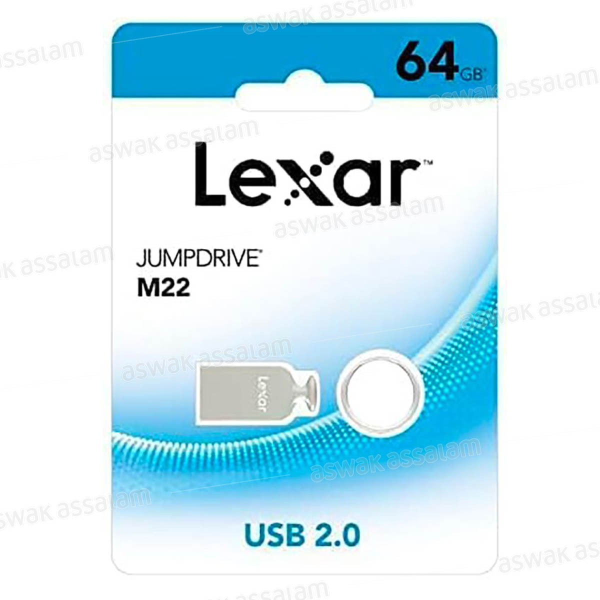 CLE USB ALUMINIUM 64G 2.0 M22 LEXAR 