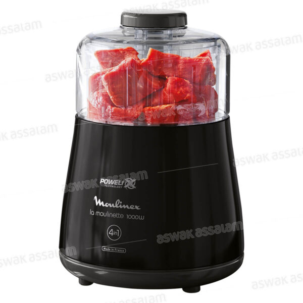 MOULINETTE 1000W 4 EN 1 POWELIX NOIR DPA14825 MOULINEX