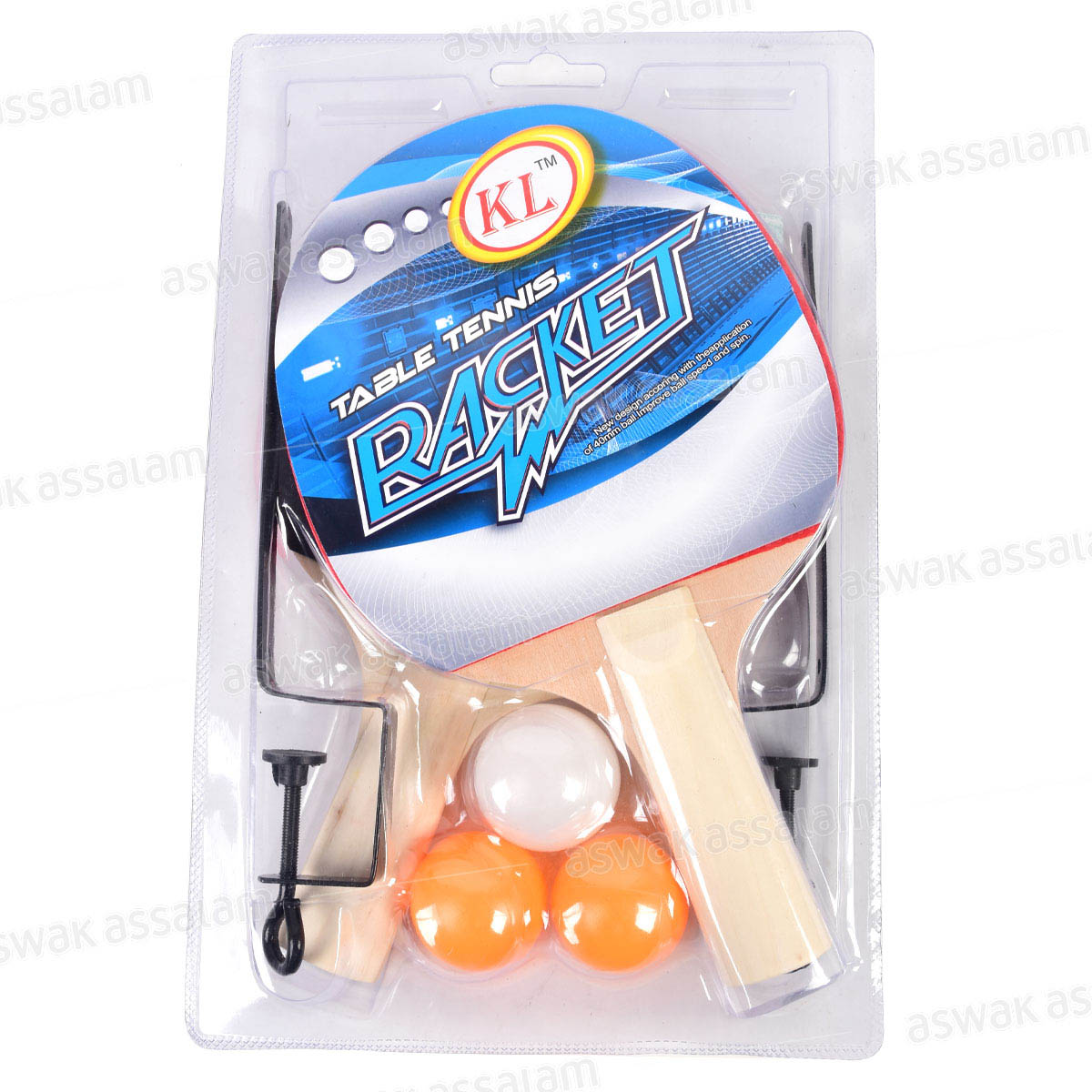 SET DE TENNIS DE TABLE FILET + 2 RAQUETTES + 3 BALLES