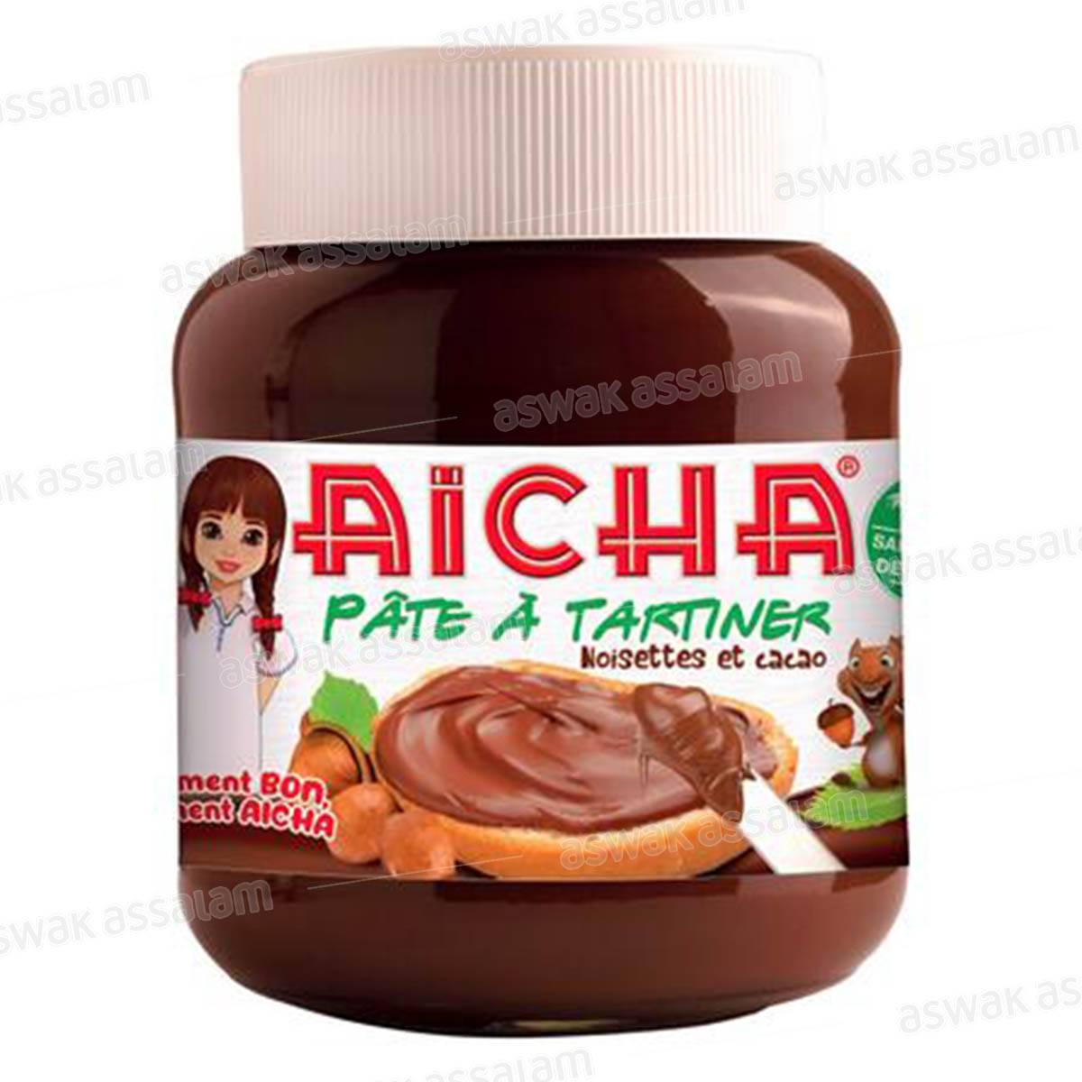 PATE A TARTINER NOISETTES ET CACAO 700G AICHA