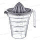 PRESSE-CITRON TRANSPARENT 500ML