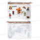 TROUSSE A CRAYONS A FERMETURE ECLAIR TRANSPARENTE EAU PAILLETEE 24*17*0,2CM MOTIF OURS VUKI