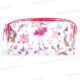 TROUSSE A CRAYONS A FERMETURE ECLAIR TRANSPARENTE MOTIF FLAMINGO 18,5*9*6CM VUKI