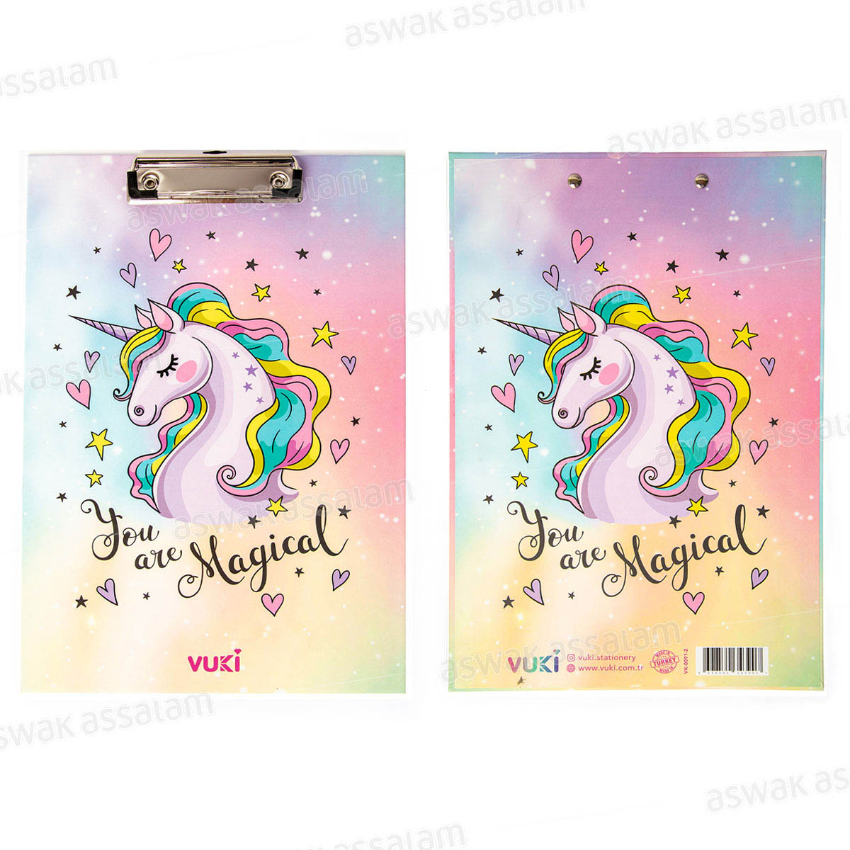 PRESSE-PAPIERS MOTIF LICORNE 32*21,5*1,5CM VUKI