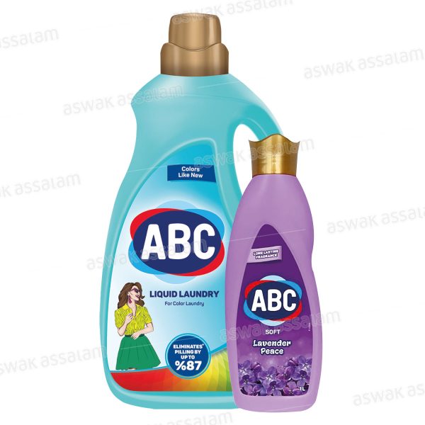 LESSIVE LIQUIDE LINGE DELICAT 3L ABC (GRATUIT ADOUCISSANT 1L ABC)