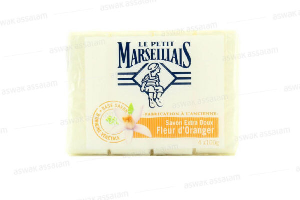 SAVON FLEUR D'ORANGER 4X100G LE PETIT MARSEILLAIS
