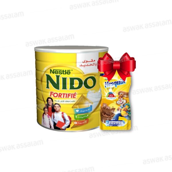 POUDRE DE LAIT FORTIFIE 1,2KG NIDO + NESQUIK 110G GRATUIT