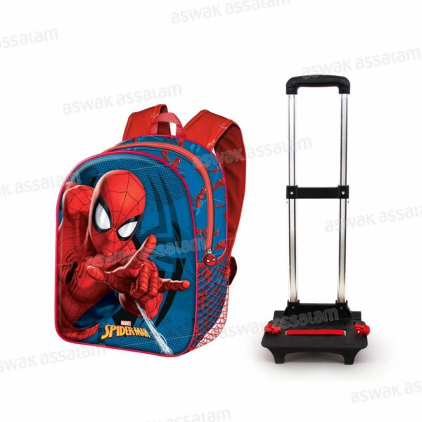 SAC A DOS TROLLEY MULTICOLORE 48,5x31x23CM SPIDERMAN