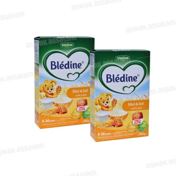 FLOCONS DE CEREALES LACTES AU MIEL BLEDINE PACK DE 2*250G BLEDINA