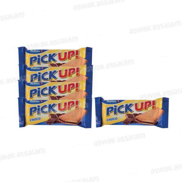 PACK DE 5 BISCUITS SANDWICH AU CHOCOLAT PICK UP! 28G BAHLSEN (4 ACHETES = 1 GRATUIT)