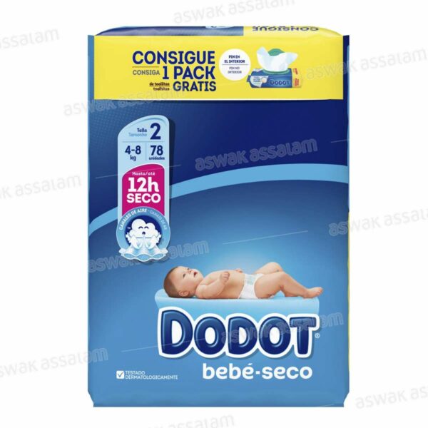 COUCHES BEBE MINI JUMBO PACK 78 UNITES DODOT
