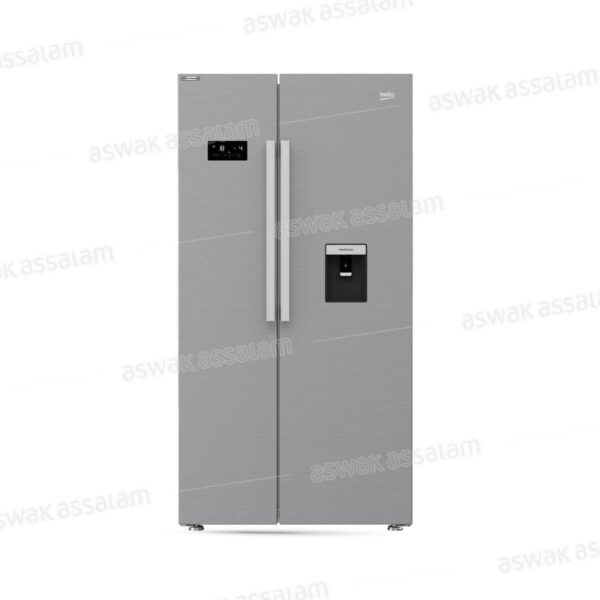 REFRIGERATEUR SIDE BY SIDE INOX 630L NO FROST GN163221XB/163220X BEKO