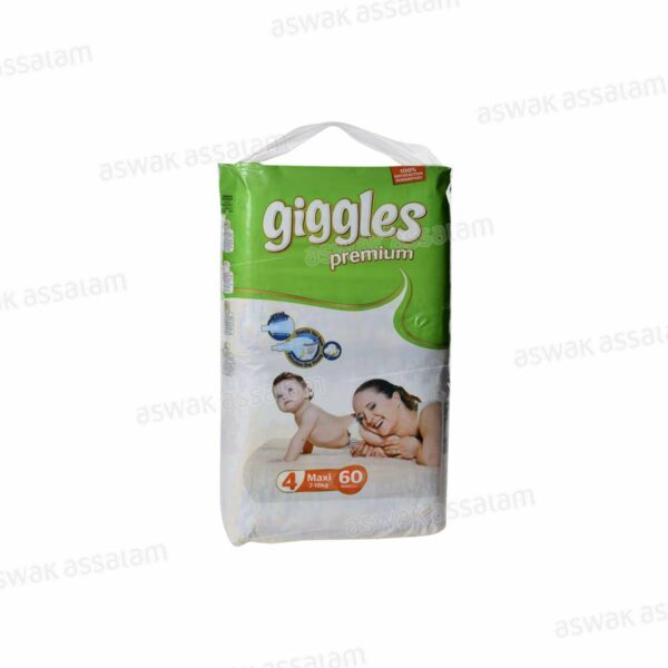COUCHES BEBE PREMIUM MAXI JUMBO PACK 60 UNITES GIGGLES