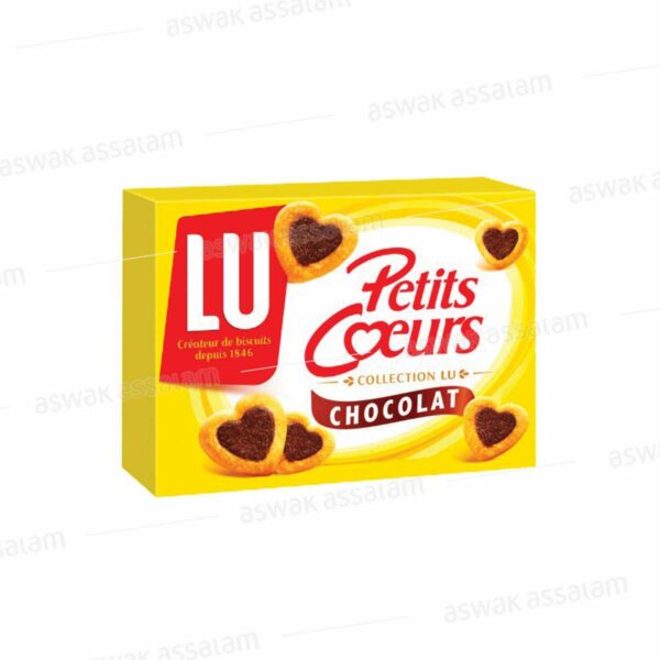 BISCUIT FEUILLETE AU CHOCOLAT PETITS COEURS 125G LU