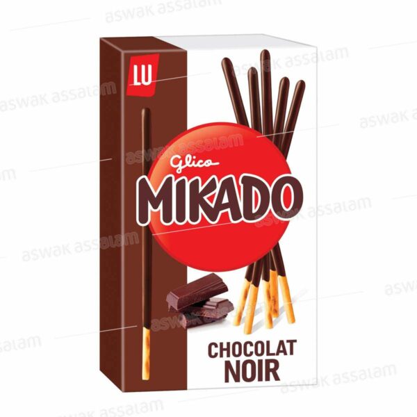 GRESSINS CHOCOLAT NOIR MIKADO 75G LU
