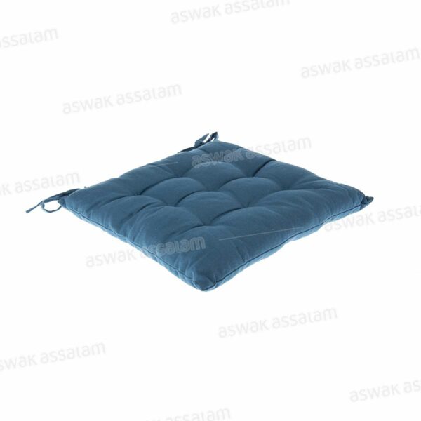 GALETTE DE CHAISE UNIE 40x40CM - BLEU
