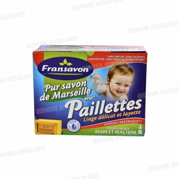 SAVON DE MARSEILLE BRUT PAILLETTES 1KG FRANSAVON