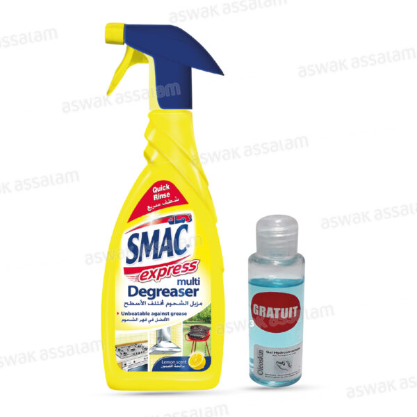 NETTOYANT DEGRAISSANT MULTI-SURFACES 650ML SMAC (GEL HYDRO-ALCOOLIQUE 60ML GRATUIT)