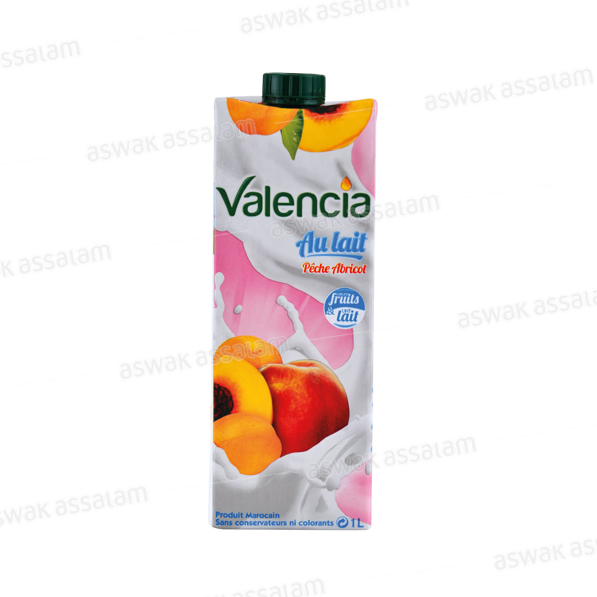 JUS DE FRUITS AU LAIT PECHE-ABRICOT 1L VALENCIA