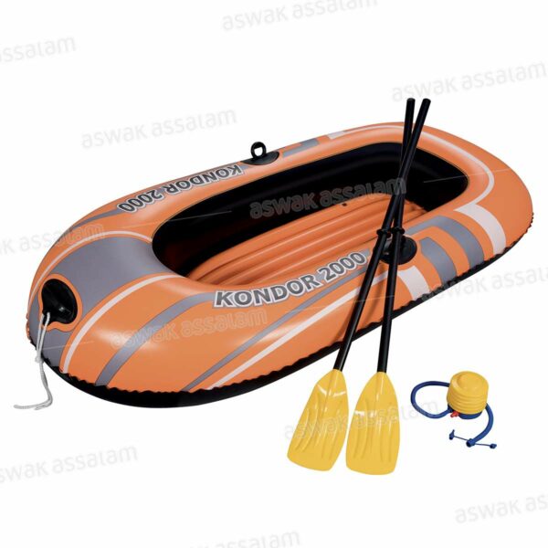 BATEAU GONFLABLE HYDRO FORCE + RAMES + POMPE BESTWAY