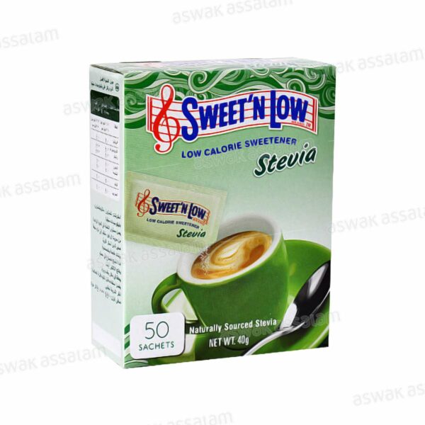 SUCRE STEVIA 50 SACHETS SWEET'N LOW