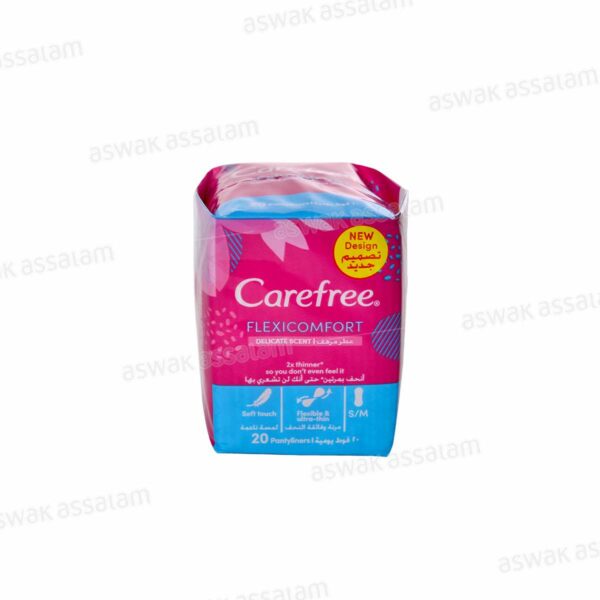 PROTECTION HYGIENIQUE FLEXI COMFORT COTON 20 UNITES CAREFREE