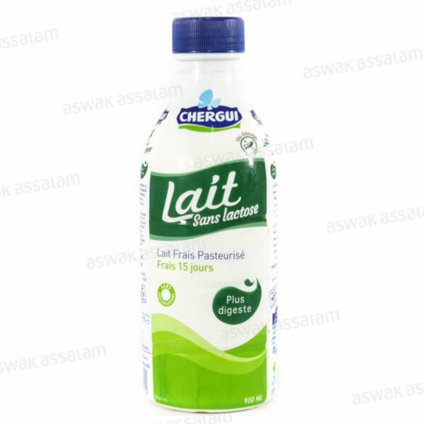 LAIT SANS LACTOSE A CONSERVATION PROLONGEE 900ML CHERGUI