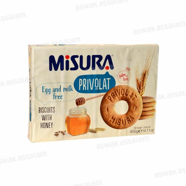 BISCUIT AU MIEL ITALIEN SANS OEUFS NI LAIT 400G MISURA