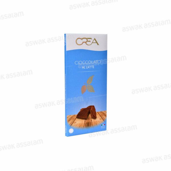 CHOCOLAT AU LAIT ET CACAO SANS GLUTEN 100G CREA