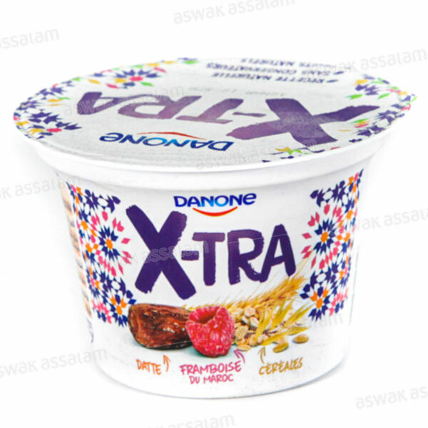 YAOURT BRASSE XTRA FRAMBOISE/DATTE/CEREALES 200G DANONE