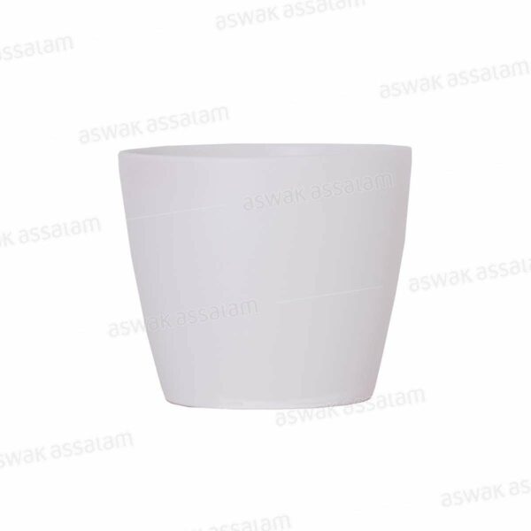 POT DE FLEURS 15CM BLANC NUBIA